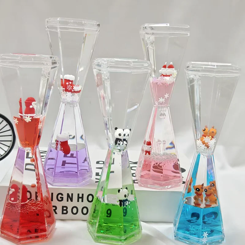 Hexagonal Liquid Hourglass Ornament Hexagonal Liquid Hourglass Ornament