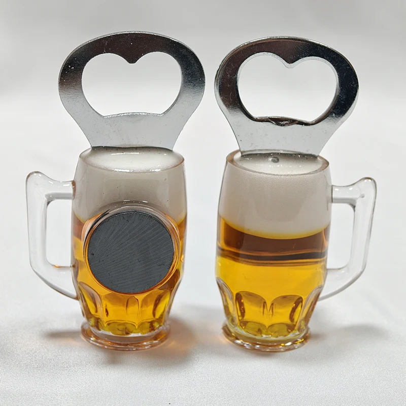 Simulated Beer Mug Opener Creative Refrigerator Magnet Simulated Beer Mug Opener Creative Refrigerator Magnet