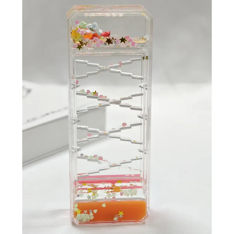 Double Trapezoidal Liquid Hourglass Ornament