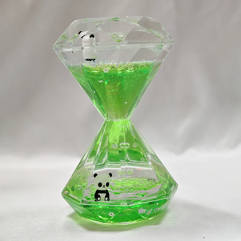 Large Diamond Liquid Hourglass Ornament Large Diamond Liquid Hourglass Ornament