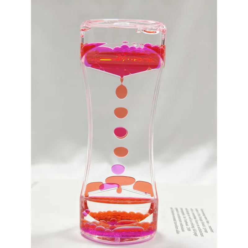 Small Two Color Liquid Hourglass Ornament