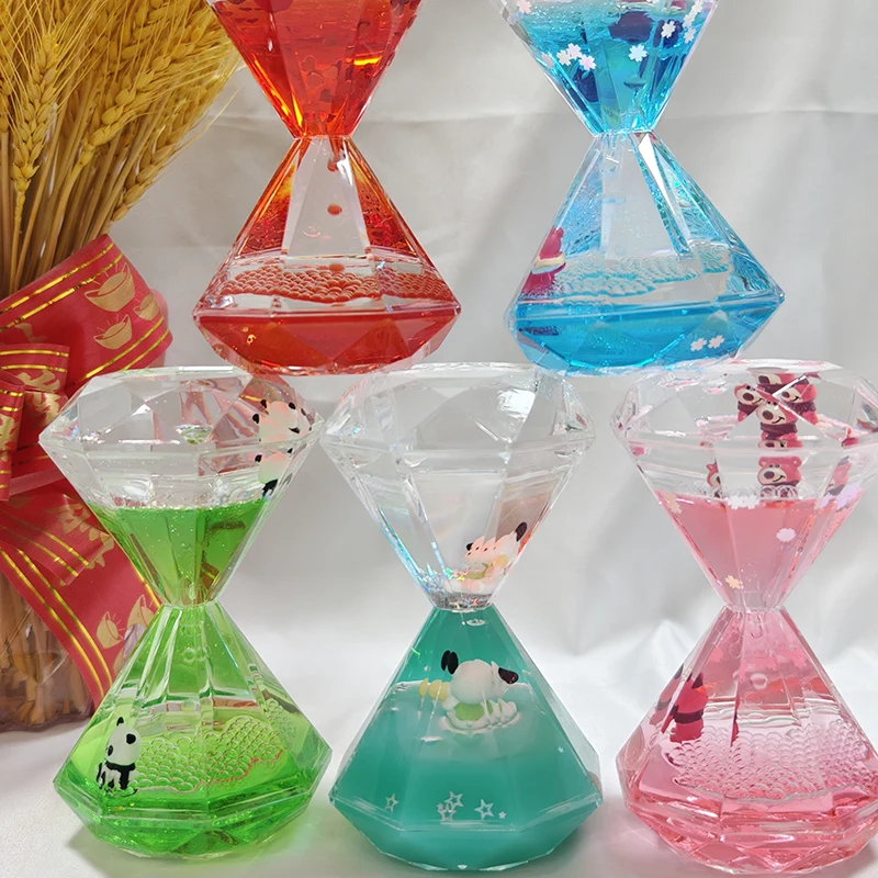 Large Diamond Liquid Hourglass Ornament