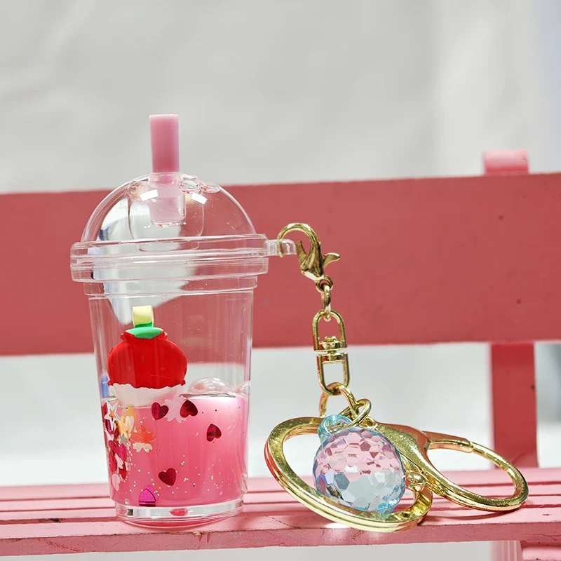 Liquid Milk Tea Cup Keychain Liquid Milk Tea Cup Keychain