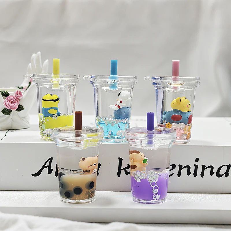 Liquid Milk Tea Cup Keychain Liquid Milk Tea Cup Keychain